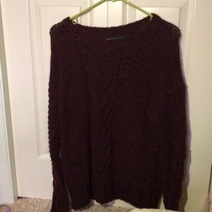 Burgundy oversized sweater